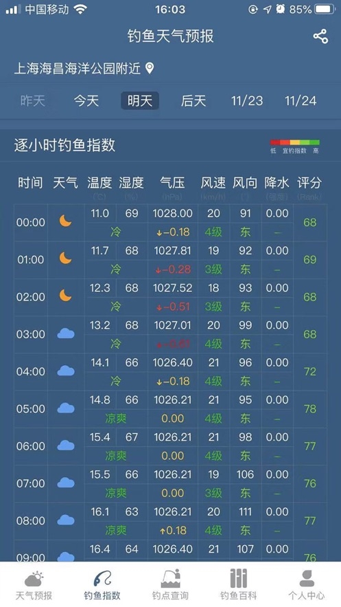 钓鱼天气预报app钓友必备官方最新版下载