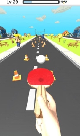 乒乓赛跑