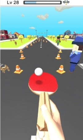 乒乓赛跑