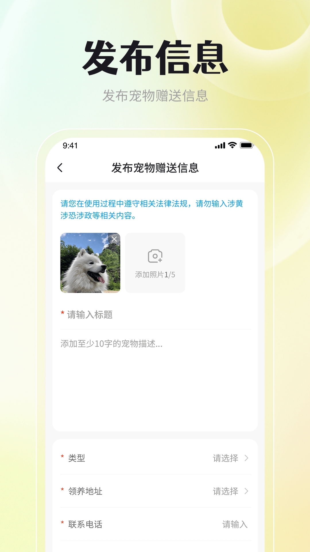 宠物领养互助最新版下载