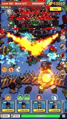 僵尸空闲防御无限金币版